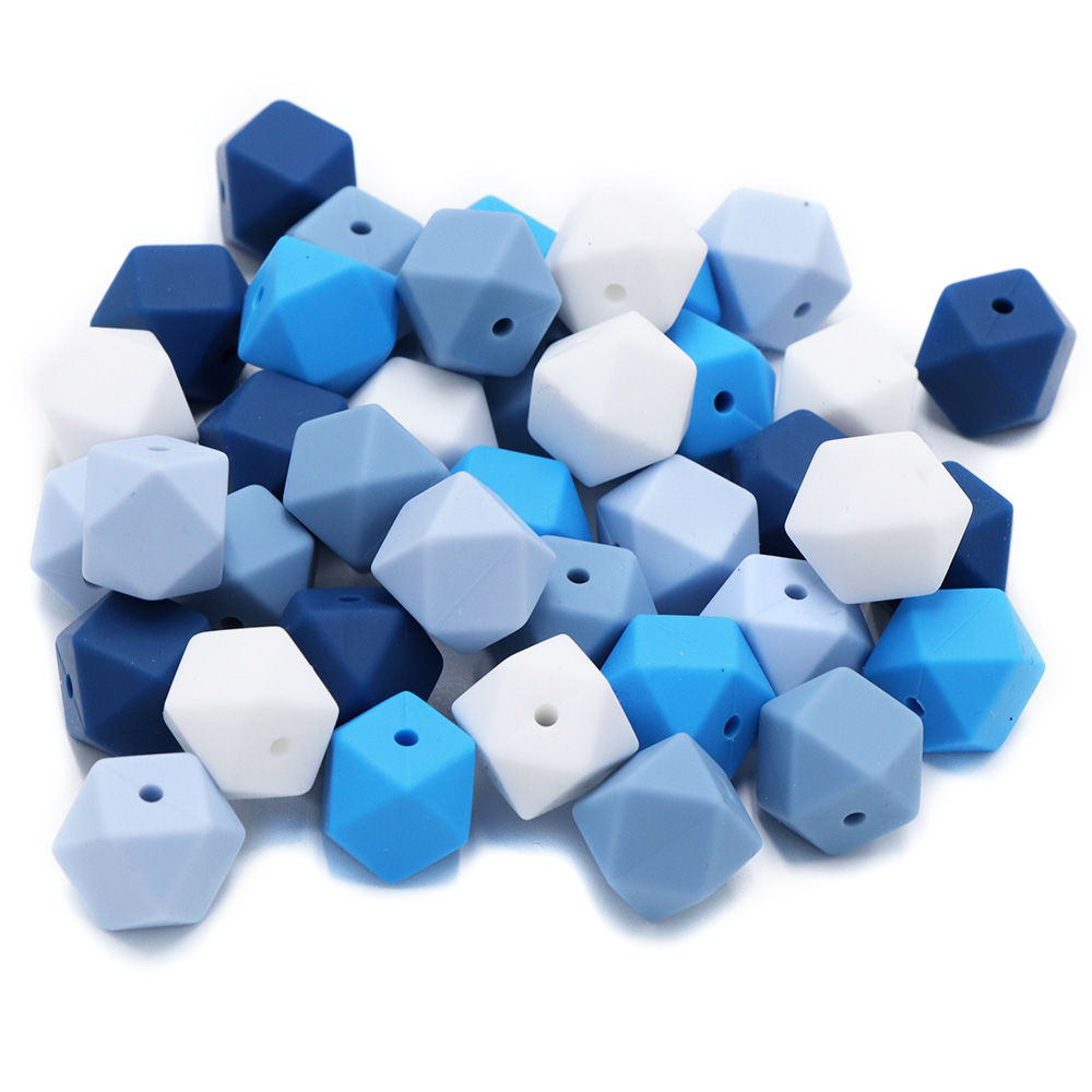 Baby Products Pack - BOBO.BOX 10pcs 14mm Hexagon Silicone Beads