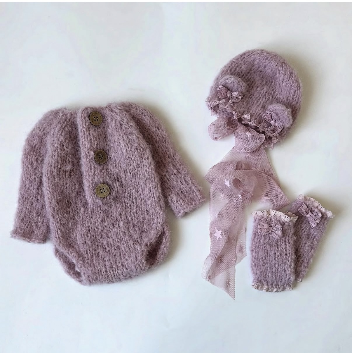 Baby Products Useful - Newborn Baby Girl Knitted Romper Hat