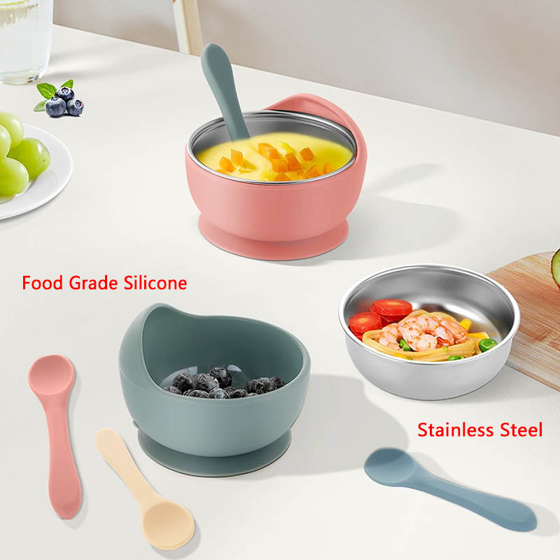 3Pcs Set Baby Feeding Bowl Wit - огляд і ціна Baby Products Useful
