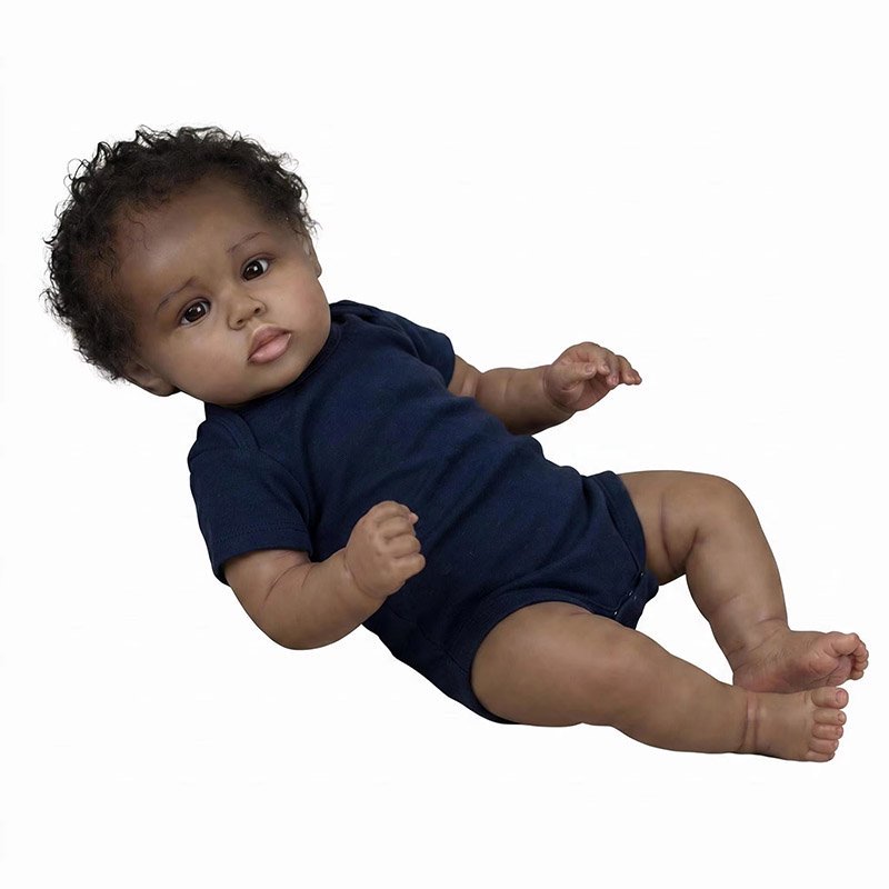 48cm Soft Silicone Vinyl Reube - огляд і ціна Baby Products For Curly Hair