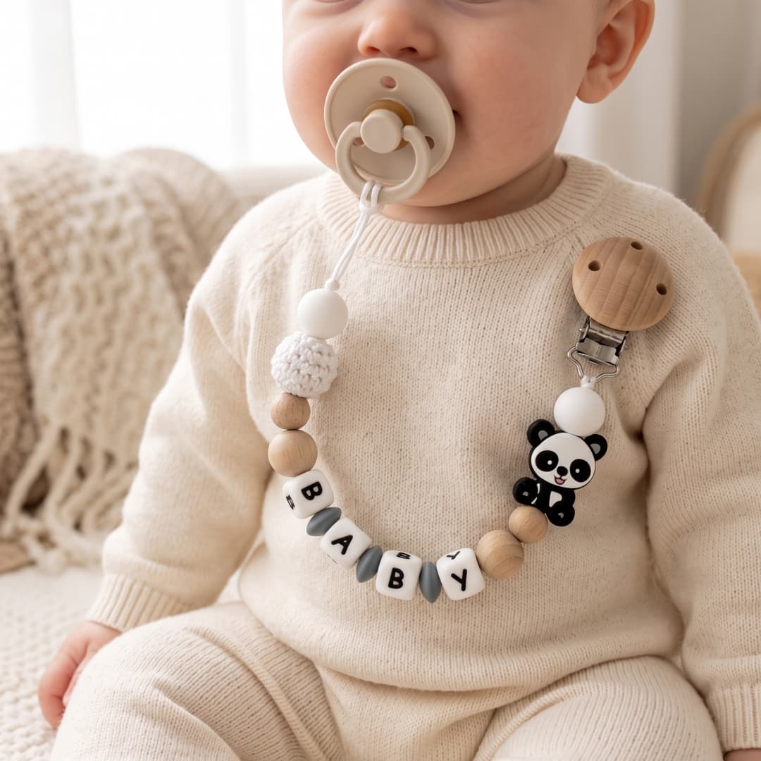 Custom Name Baby Pacifier Clip - огляд і ціна Baby Teethers