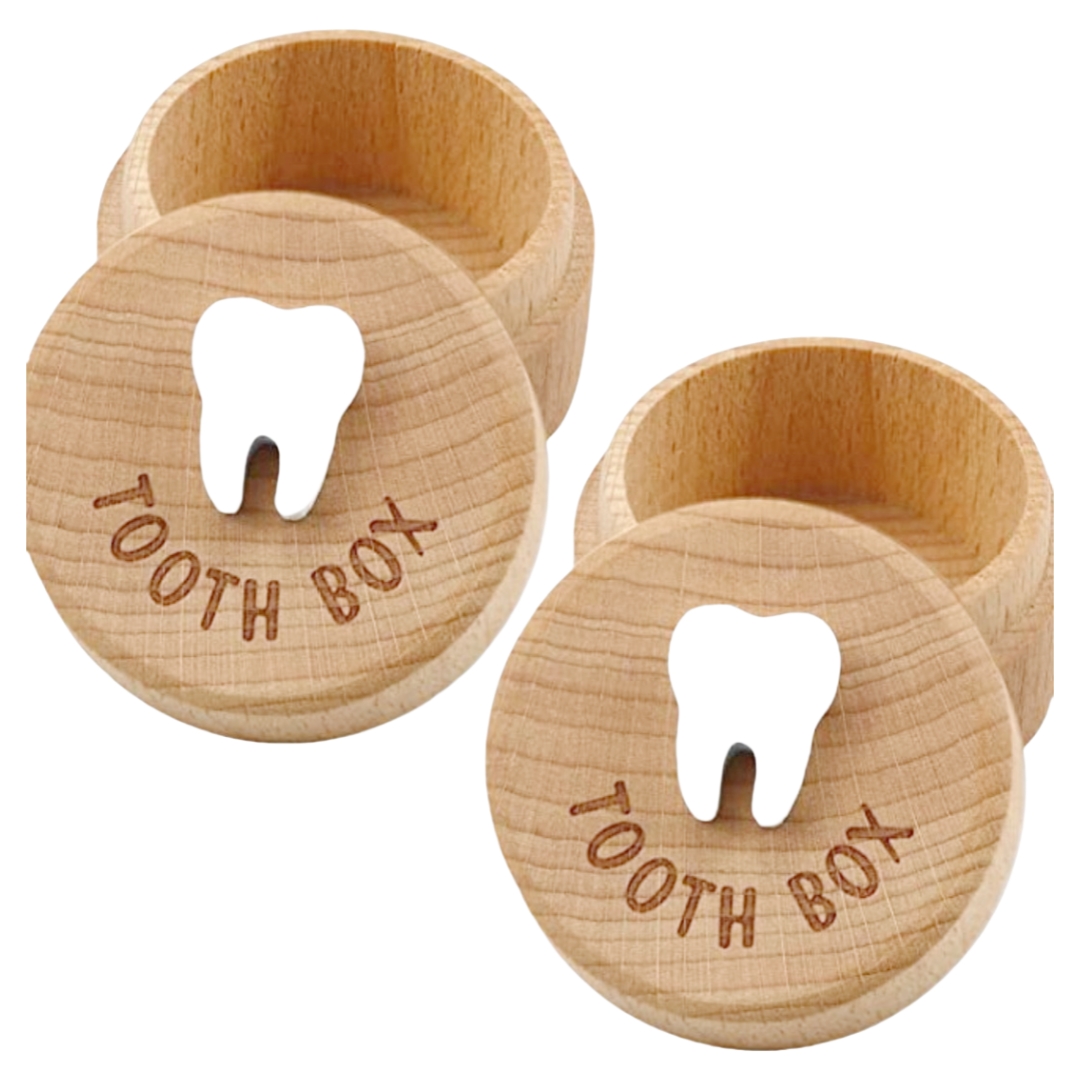 1pcs Wooden Baby Tooth Keepsak - огляд і ціна Baby Products Storage Box