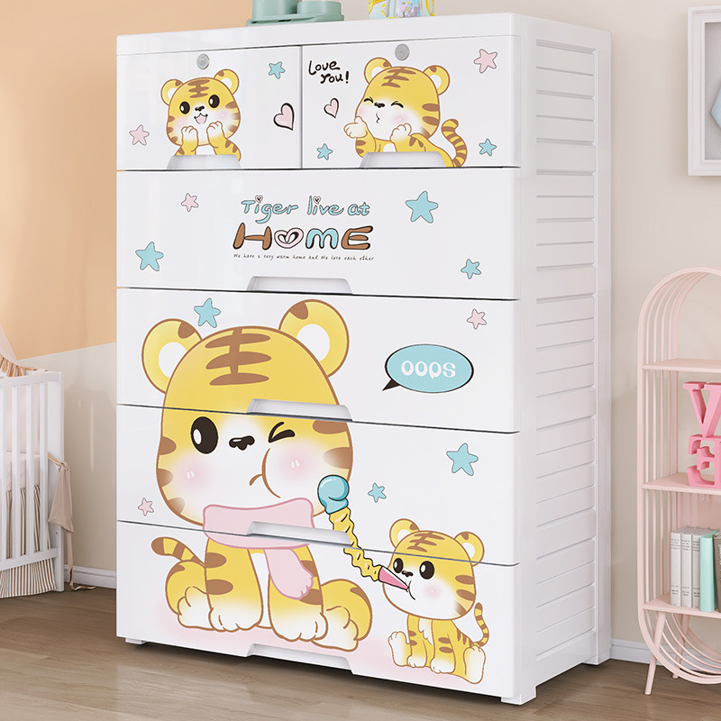 Thickened Plastic Five-Bucket  - огляд і ціна Baby Products Storage Box