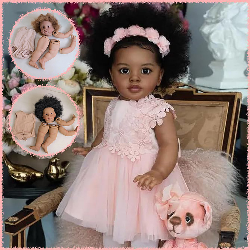 26inch Dark Skin Reborn Pippa  - огляд і ціна Baby Products For Curly Hair