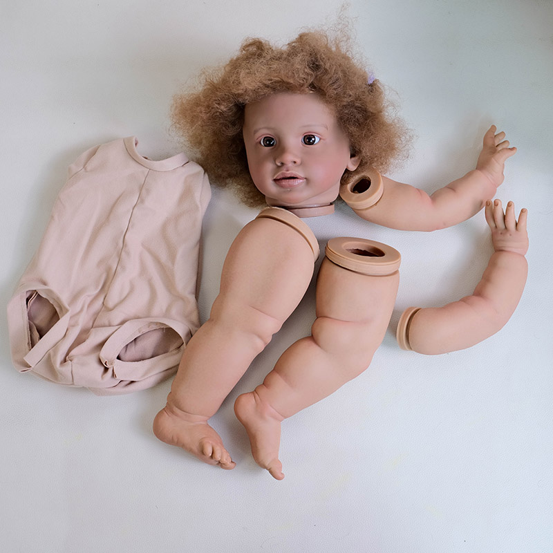 26inch Dark Skin Reborn Pippa  - огляд і ціна Baby Products For Curly Hair